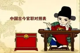 中国古今官职对照表，不懂一定要看！会涨知识的图片