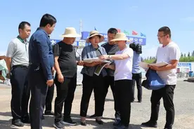 白银区领导调研银西生态产业园项目建设情况图片