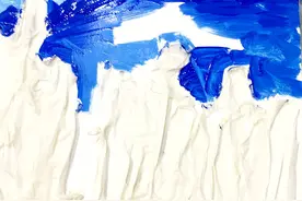 儿童创意美术：纸胶带贴画--高山流水图片