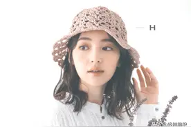 一组夏日凉帽，钩针钩编，花样简洁，款式多样，休闲唯美图片