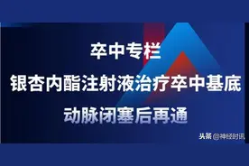 银杏内酯注射液治疗卒中基底动脉闭塞后再通图片