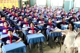 霸气！小学生“霸王别姬”课间操刷屏：动起来，孩子更自信图片