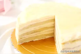 榴莲千层，千层蛋糕图片