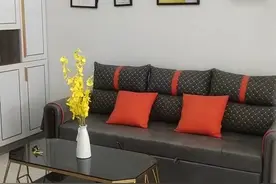 48平方小户型两个月装修完成，简约风格设计，布局合理，时尚美观图片