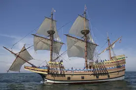 “五月花”号400周年纪念活动启动 ,在美国开始试航图片