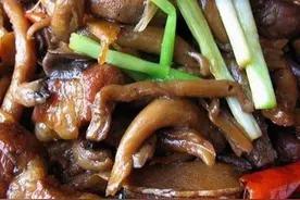 红烧肉炖平菇,泡莲藕焖鸡翅,麻酱拌猪肚这几道家常菜的做法图片