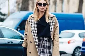 今年火了一种穿法，叫“长风衣+裙子”，减龄还高级，谁穿谁好看图片