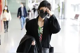 郭采洁一身黑造型暗黑时髦，俏丽短发又美又飒图片
