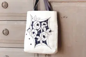 「布艺图纸」双色刺绣花包包制作图纸图片