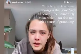 钟丽缇大女儿晒视频，跪地抱头痛哭情绪崩溃，疑与男友感情生变？图片
