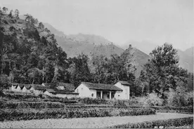 1906年广东乳源云门寺老照片，为禅宗五大支派之一云门宗的发祥地图片