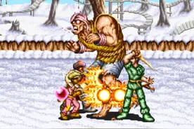 街机游戏群殴的最高境界，BOSS出场后还没站稳就被打死了图片