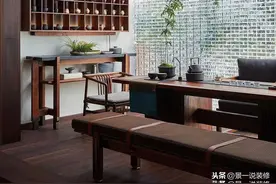 在家中，摆一方茶桌，几个板凳，打造一个茶室图片