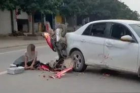 不要命！桂林又有鬼火少年出事，碎片一地图片