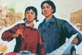 毛主席时代宣传画年画，广阔天地，茁壮成长，扎根农村革命图片