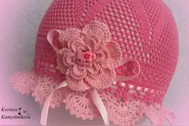 「钩编图解」儿童的钩花帽子图片