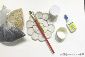 幼教之创意美术课程：废旧纸杯创意画——你好啊向日葵图片