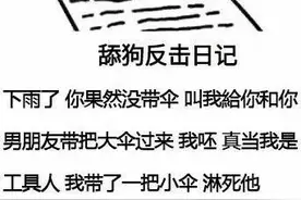 舔狗日记表情包：舔狗的反击日记图片