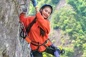 神仙居飞拉达2.0版上线，体验惊险的悬空感，小姐姐说：太刺激了图片