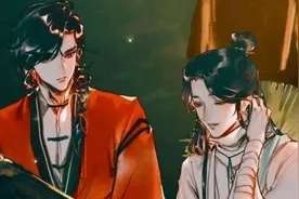 天官赐福35话：吐舌头的三郎好可爱，谢怜笑得一脸宠溺图片