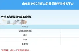 山东省考成绩出来了，大神们到底有多牛图片