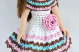 「针织作品」精美的56款儿童连衣裙、外套和帽子套装图片