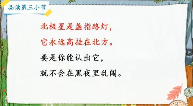 部编版语文二下第17课《要是你在野外迷了路》第二课时学习指导