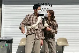 韩系情侣穿搭示范，快来艾特你的另一半，甜蜜度满满图片