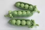 「钩编图解」栩栩如生的豌豆荚编织方法图片