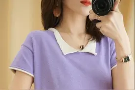 都说6月流行穿：“丁香紫”衫+麻裤，我买了几套，穿上果真显嫩美图片