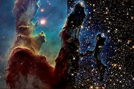 NASA科学家告诉你：可见光和红外线看到的宇宙有什么不同图片