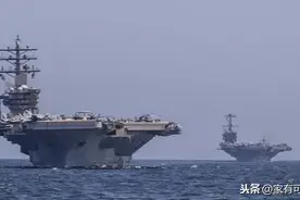 贼胆包天 美双航母演练时一架军机逼近广东 高级指挥官话中有话图片