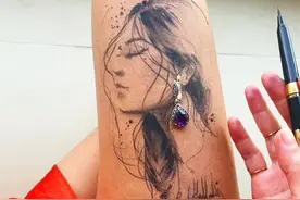 原来也可以这样画画 只要你想哪里都是你的画布 太撩了！图片