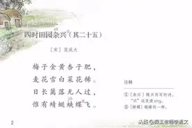 部编版四（下）古诗讲解：第1首《四时田园杂兴（其二十五）》图片