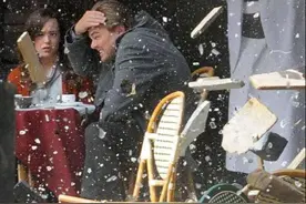 小李子面目狰狞，诺兰躲在一旁偷笑，盗梦空间幕后原来这么好玩图片