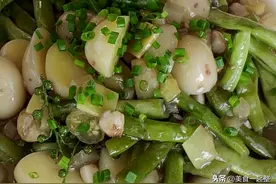 家常菜分享-素烧双豆，教你土豆 四季豆这么做，鲜香软糯图片