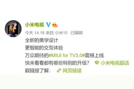 美观且智能：小米 MIUI for TV 3.0 正式上线图片