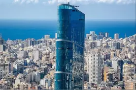 黎巴嫩第一高楼，距贝鲁特爆炸点仅约1.6公里图片