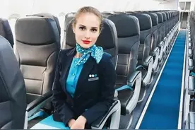 俄罗斯最新空姐制服和当家花旦，俄航空乘能有多少收入？图片
