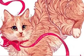“披着羊皮的卷毛猫”~卷毛的塞尔凯克插画作品图片