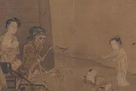 宋画读记｜《骷髅幻戏图》：生死一线牵，婆娑红尘中的命运摆渡图片