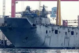 土耳其首艘国产航母突击施工：F-35舰载机买不到，改用无人机凑合图片