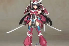 模玩资讯：寿屋《Frame Arms Girl 骨装机娘》祸月 组装模型图片