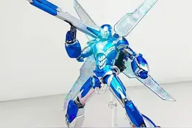 钢铁侠与DX高达混搭改造MK-X“高铁侠X”图片