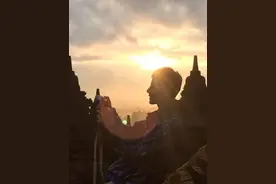 神会玩丨在全世界最大的佛塔婆罗浮屠，享用一份日出盛宴图片