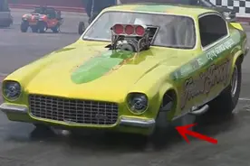 好好的一辆车，改装成前小轮后大轮 到底有多拉风？图片