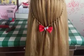 原创：美美编发之瀑布爱心（21）图片