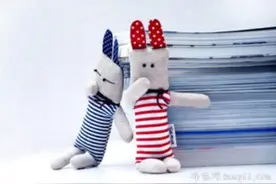 不织布兔子布偶手工制作 可爱布艺兔子玩具DIY图片
