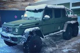 天朝土豪喜欢，首台军绿色 奔驰G63 AMG 6x6图片