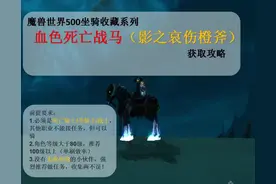 魔兽世界500坐骑收藏之血色死亡战马